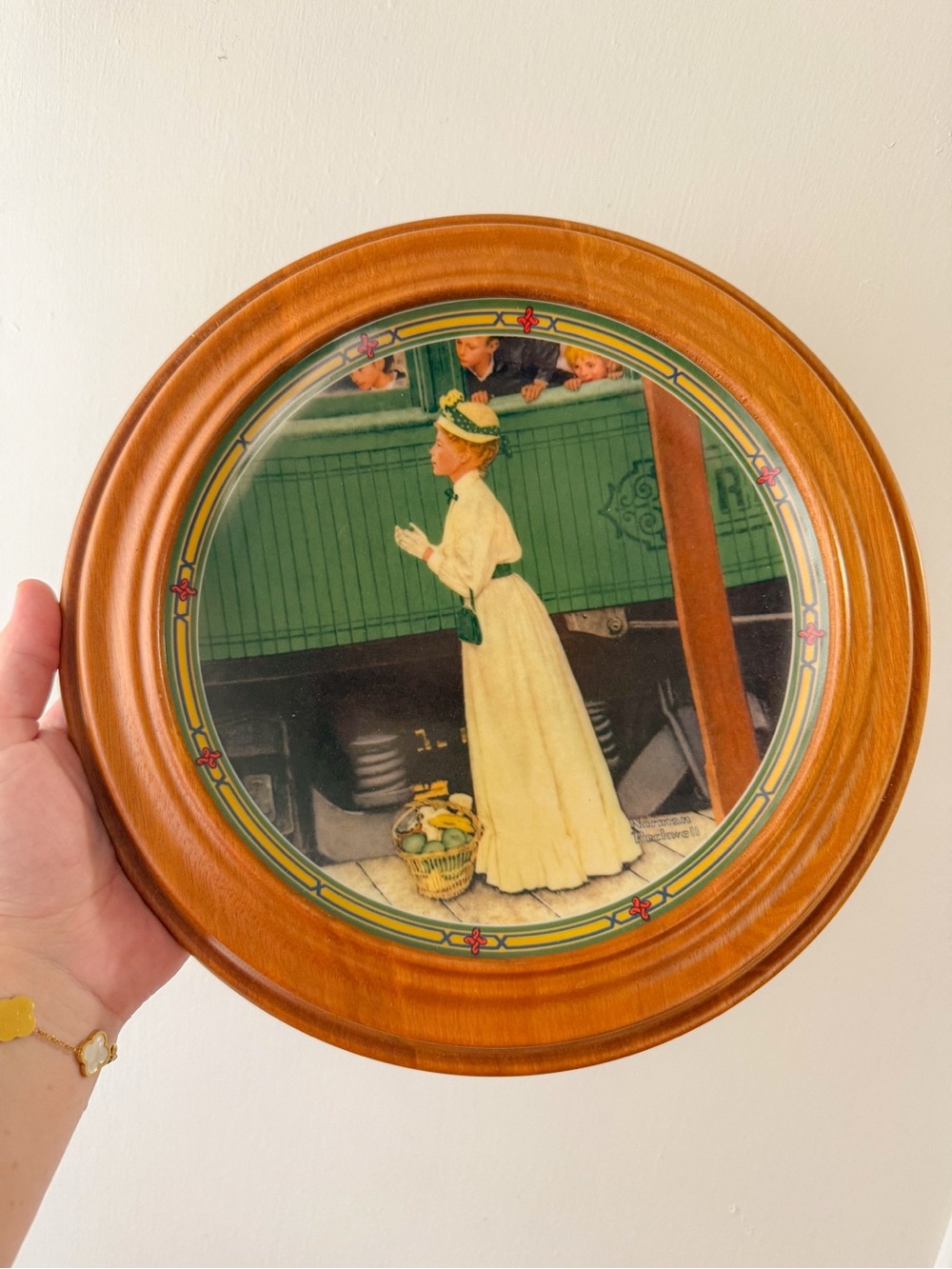 Norman Rockwell's American Dream "A Mother's Welcome" 1986 Plate Framed